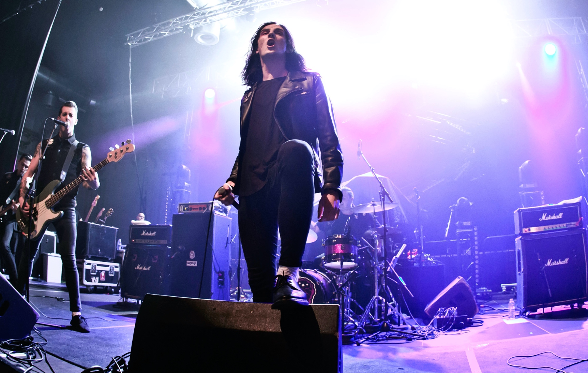 Creeper performing live on stage